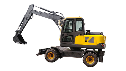 Construction Wheeled Excavator 7 8 9 Ton Four-wheel Drive Mini Wheel Excavator